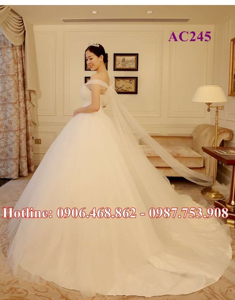 Áo cưới voan cao cấp AC245